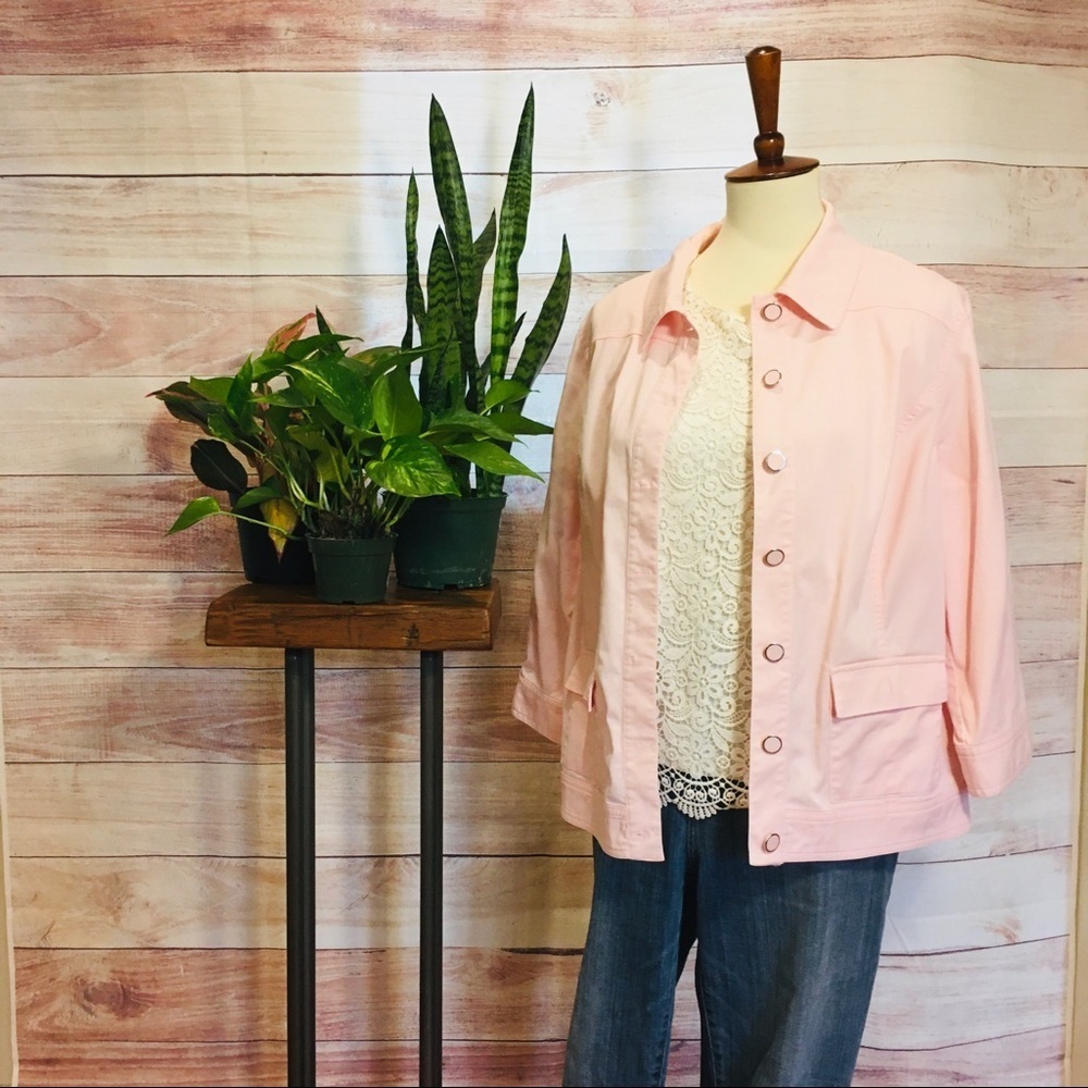 CJ banks pink Jean jacket